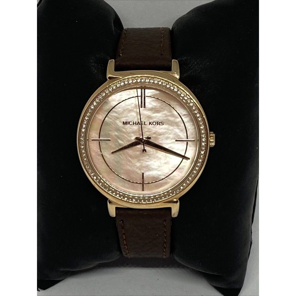 Michael Kors MK3642 Women's Brown Leather Analog D